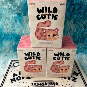 BUNDLE OF THREE UNOPENED POP MART WILD BUT CUTIE BLIND BOXES AUTHENTIC